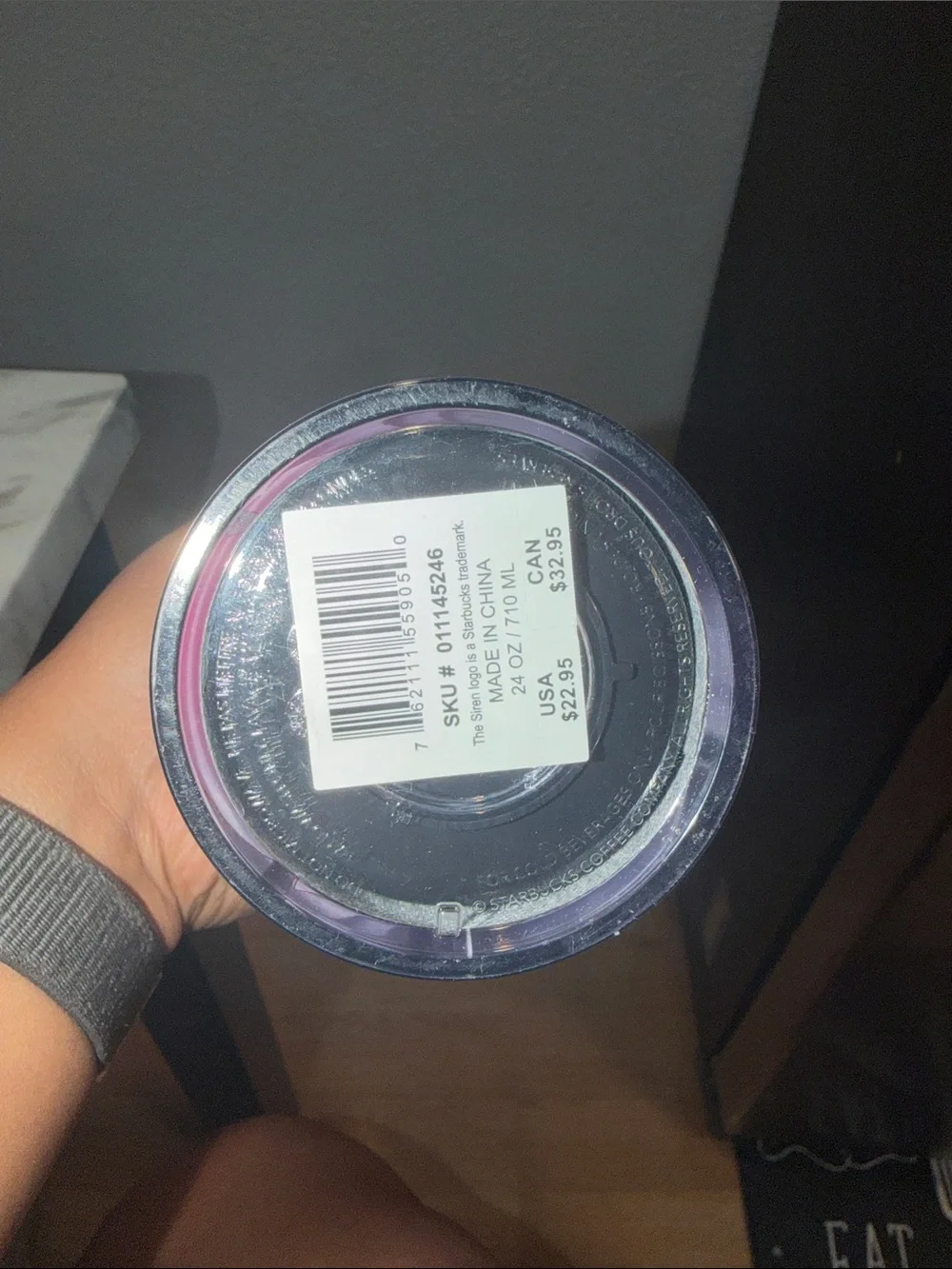 Starbucks 2023 halloween camera flash-activated holographic/ iradescent pumpkin